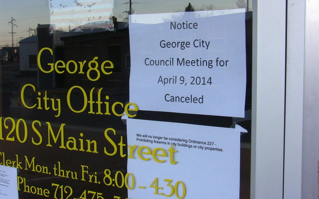 “Boss Hogg” Gun Ban Stopped in George, IA!!