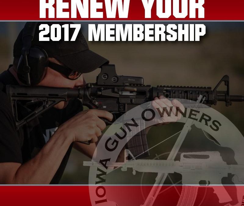 Renew Your Support in the 2nd Amendment for 2017!