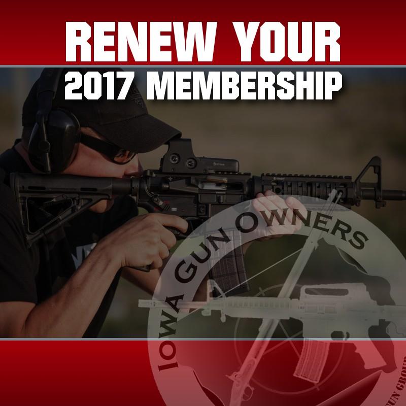 Renew Your Support in the 2nd Amendment for 2017! Iowa Gun Owners