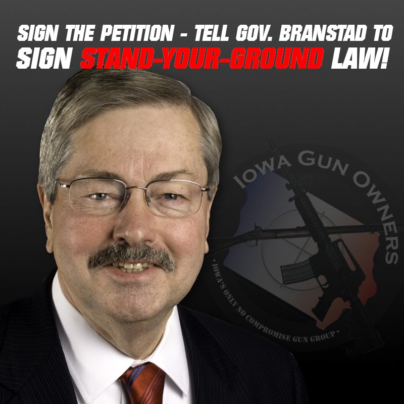 Call Governor Branstad Now! Iowa Gun Owners