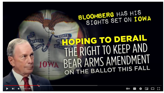 Iowa: Bloomberg Trying to Kill the Freedom Amendment!