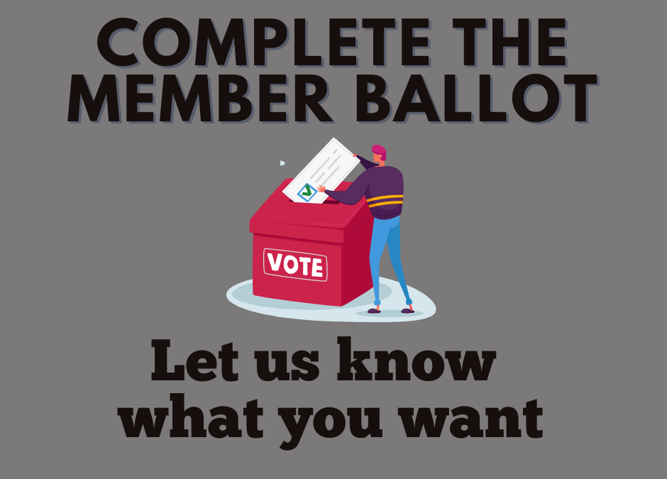 YOUR OFFICIAL IGO Membership Ballot is Here!
