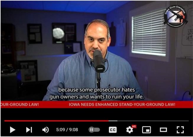 VIDEO: Problems with Iowa's Stand-Your-Ground Law... - Iowa Gun Owners