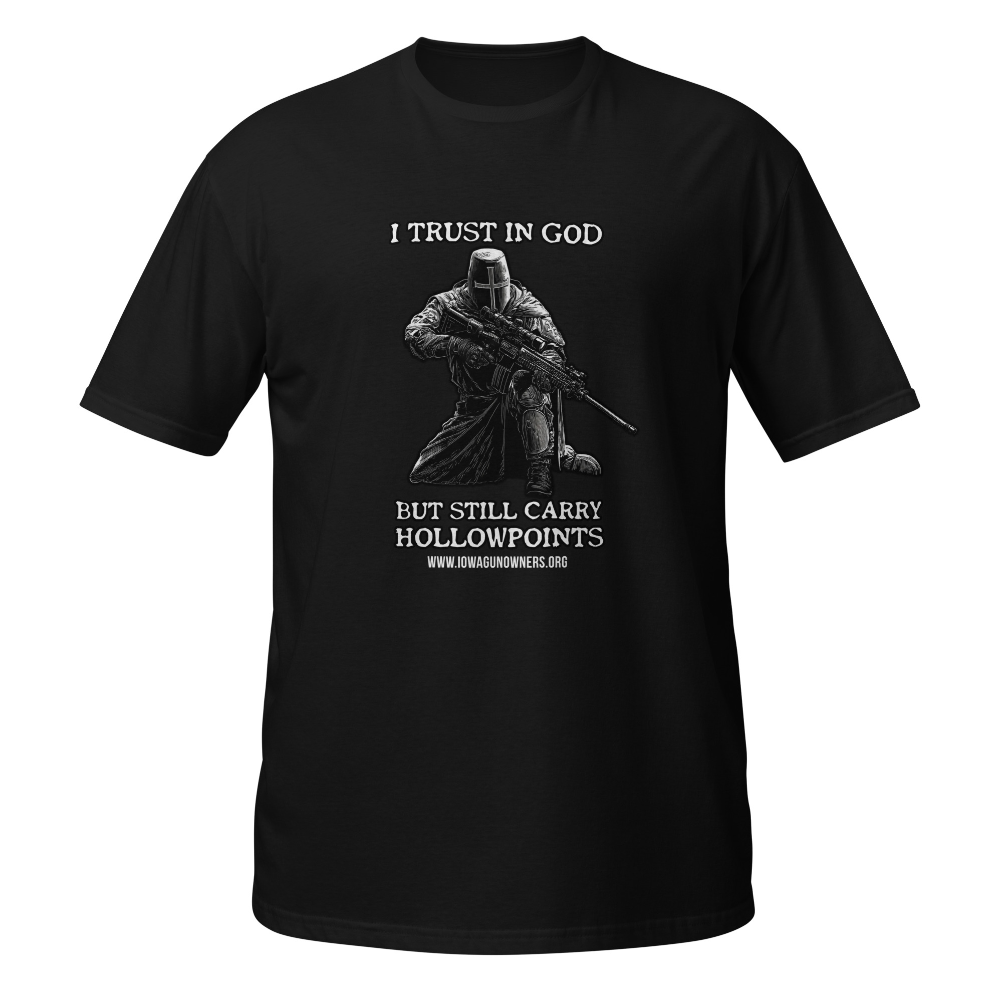 Supersoft – Short-Sleeve – Unisex – White Letters “I Trust In God” - Image 2