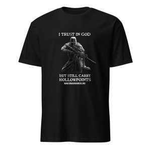 Supersoft – Short-Sleeve – Unisex – White Letters “I Trust In God”