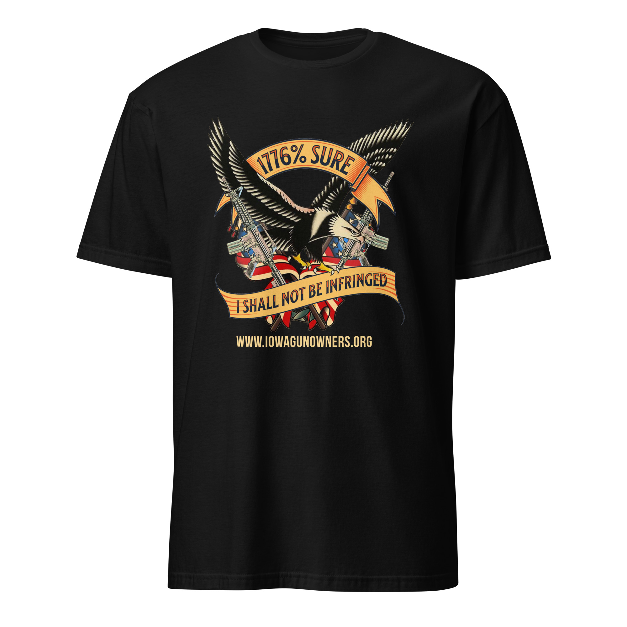 Supersoft – Short-Sleeve – Unisex – Gold Text -“I’m 1776% Sure” - Image 2