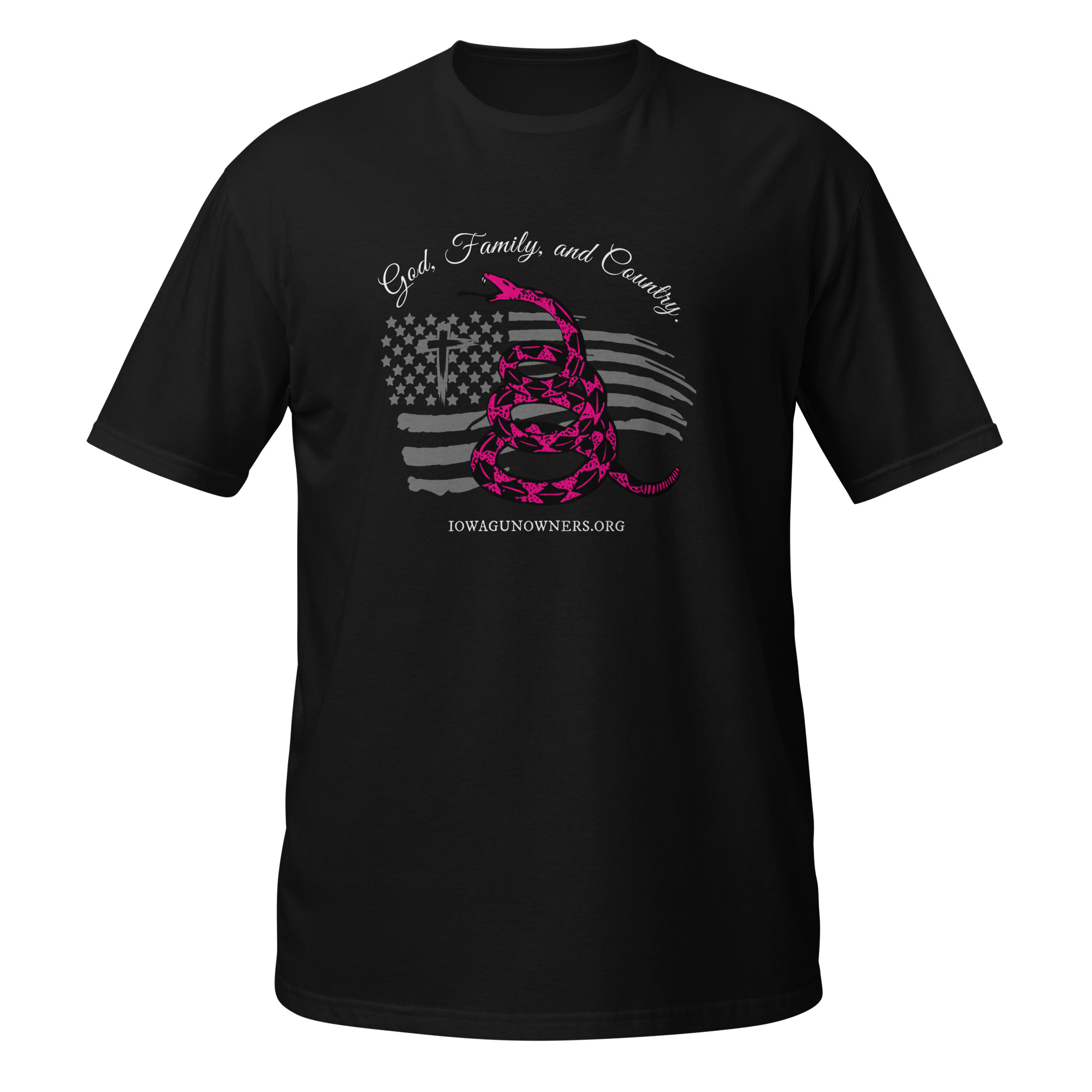 Supersoft – Short Sleeve – Women’s – White Text – God, Family and Country - Image 2