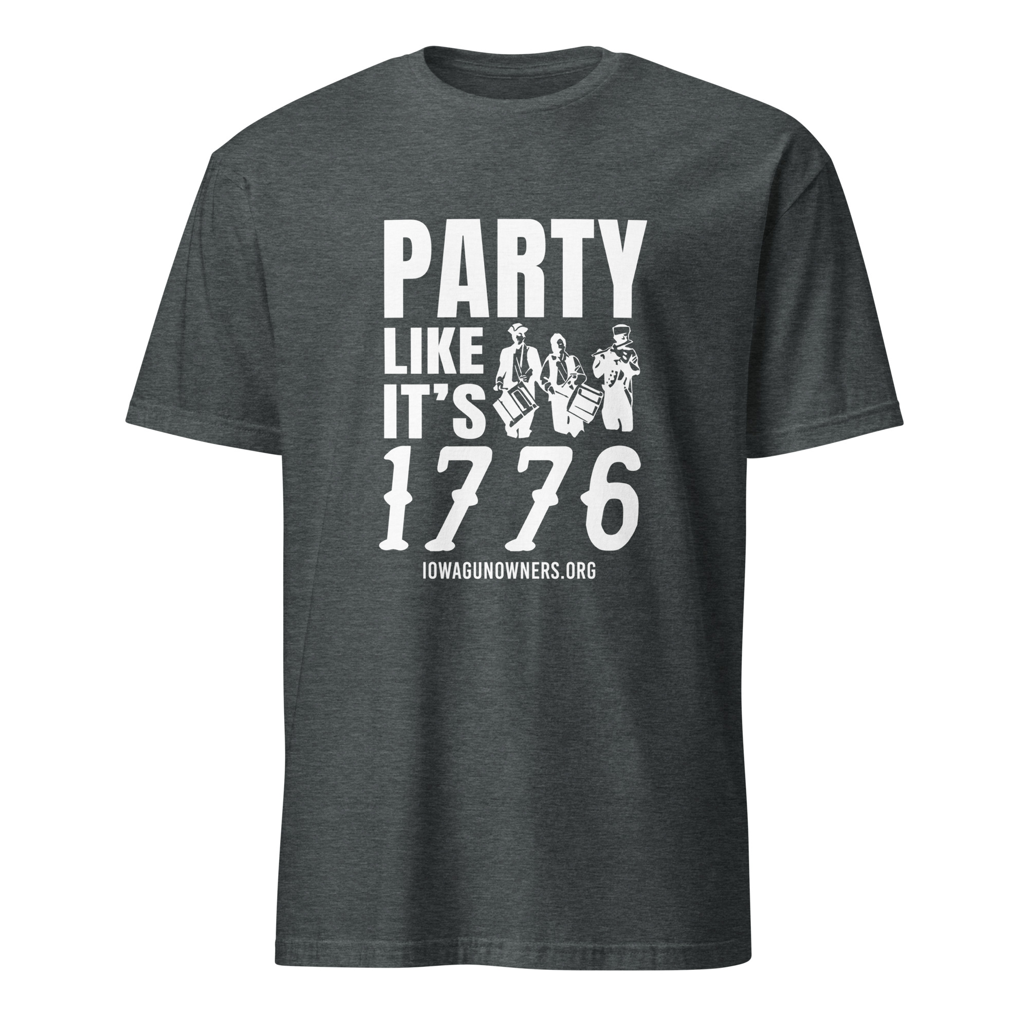 Supersoft – Short Sleeve – White Text – “Party Like It’s 1776” - Image 4