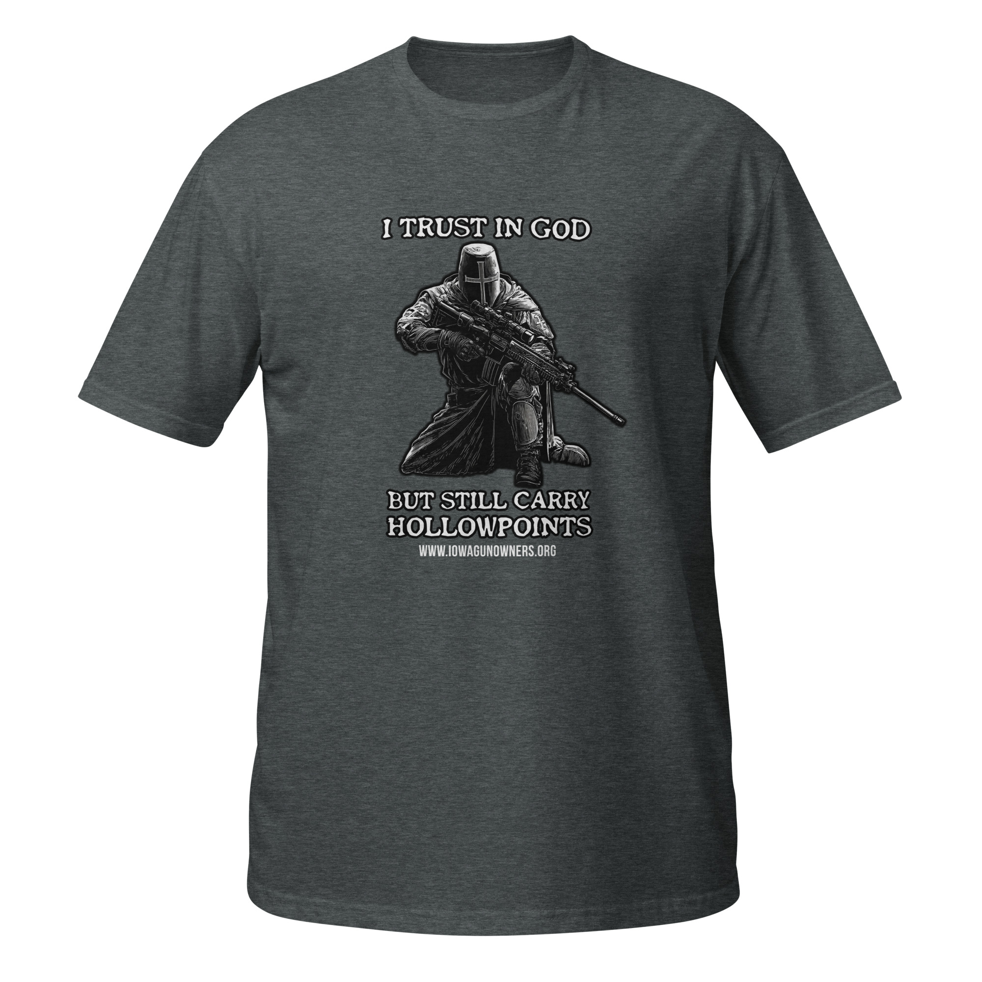 Supersoft – Short-Sleeve – Unisex – White Letters “I Trust In God” - Image 4