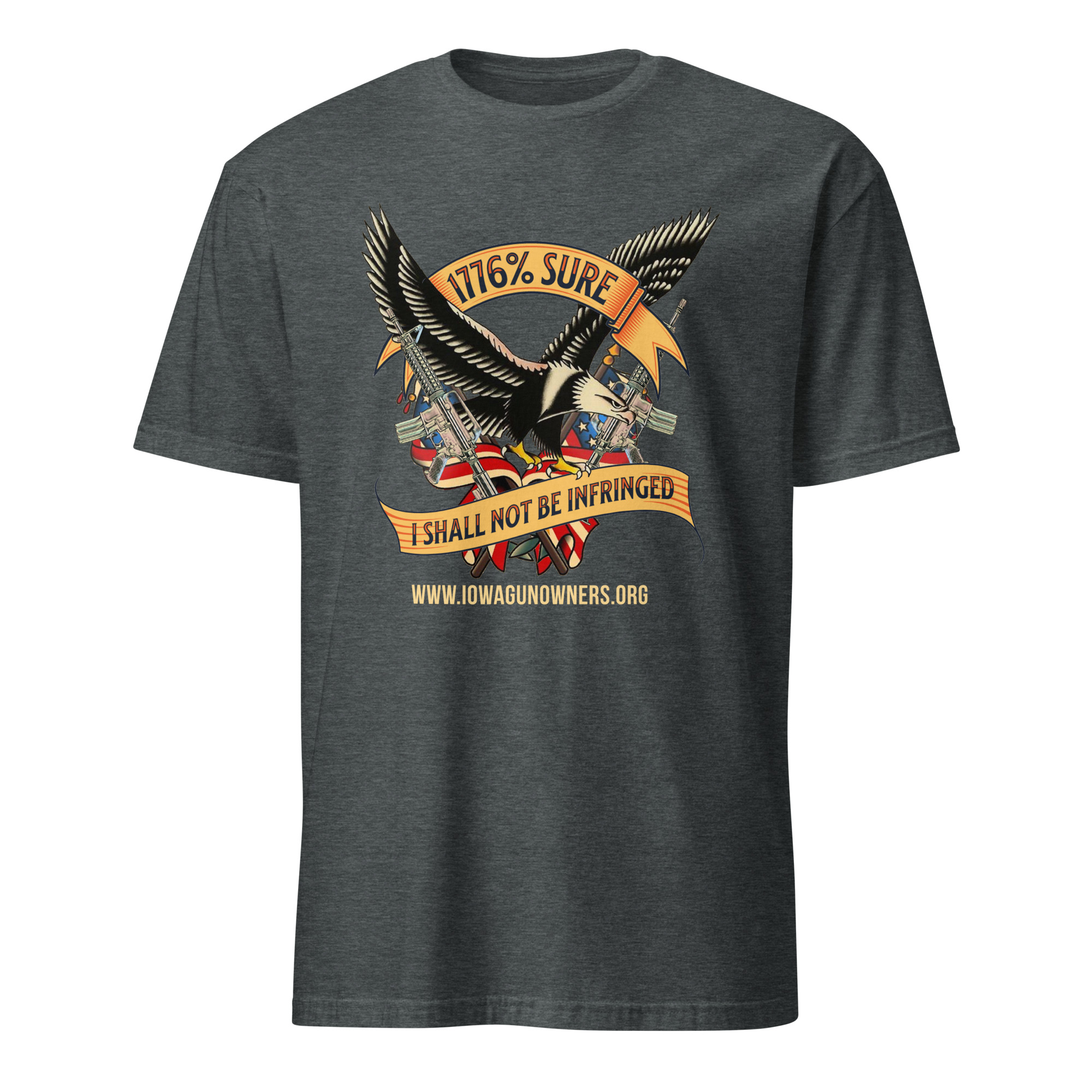 Supersoft – Short-Sleeve – Unisex – Gold Text -“I’m 1776% Sure” - Image 4
