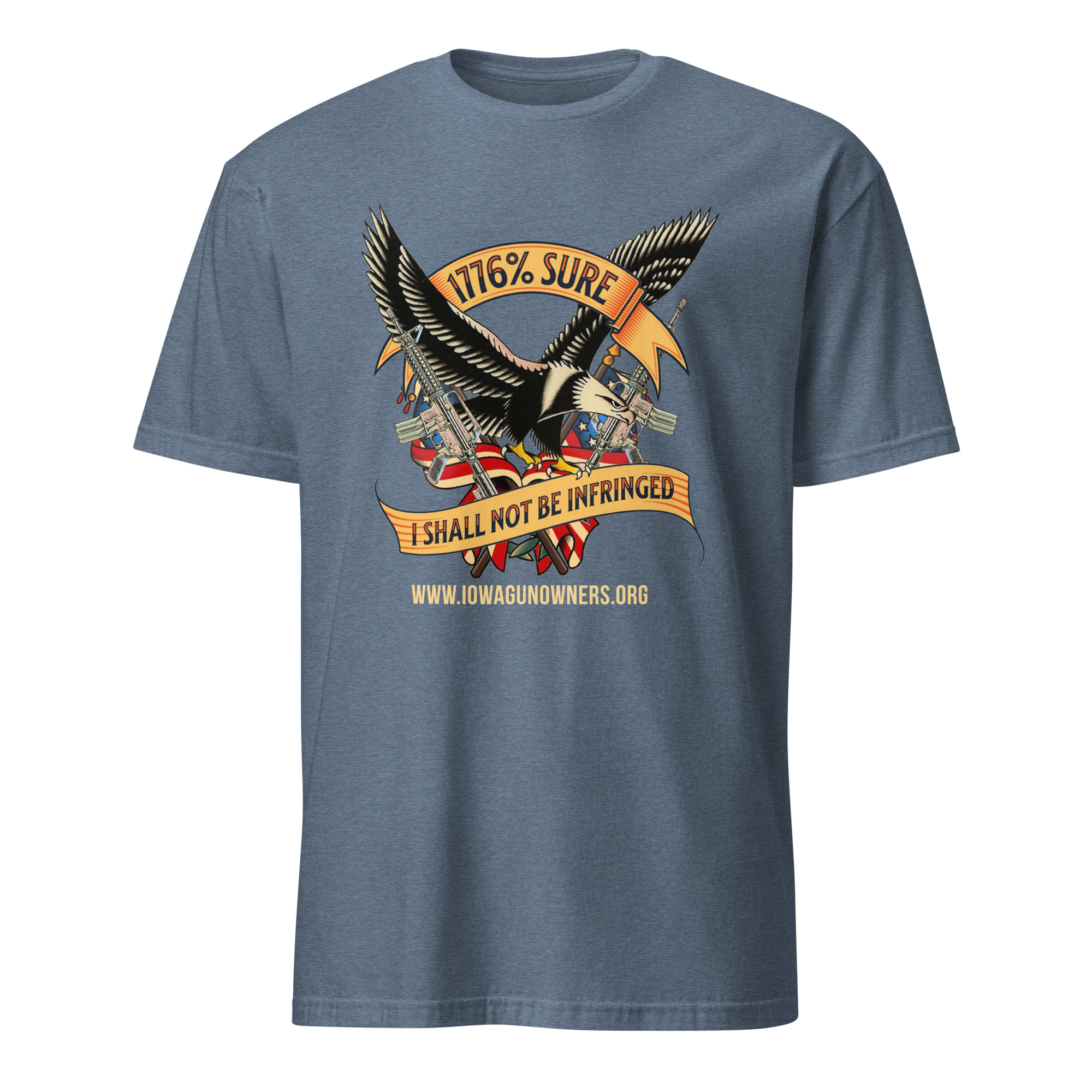 Supersoft – Short-Sleeve – Unisex – Gold Text -“I’m 1776% Sure”
