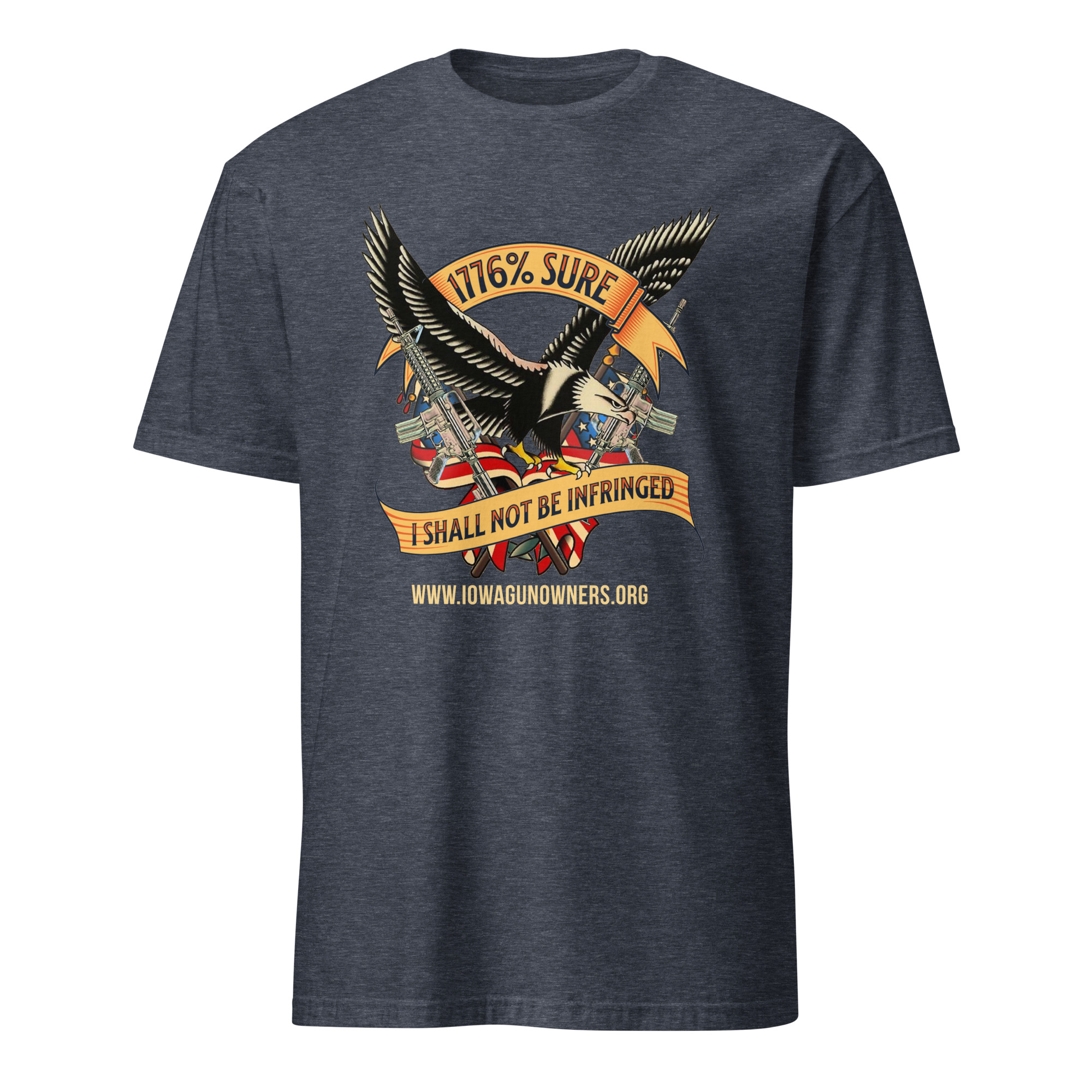 Supersoft – Short-Sleeve – Unisex – Gold Text -“I’m 1776% Sure” - Image 5