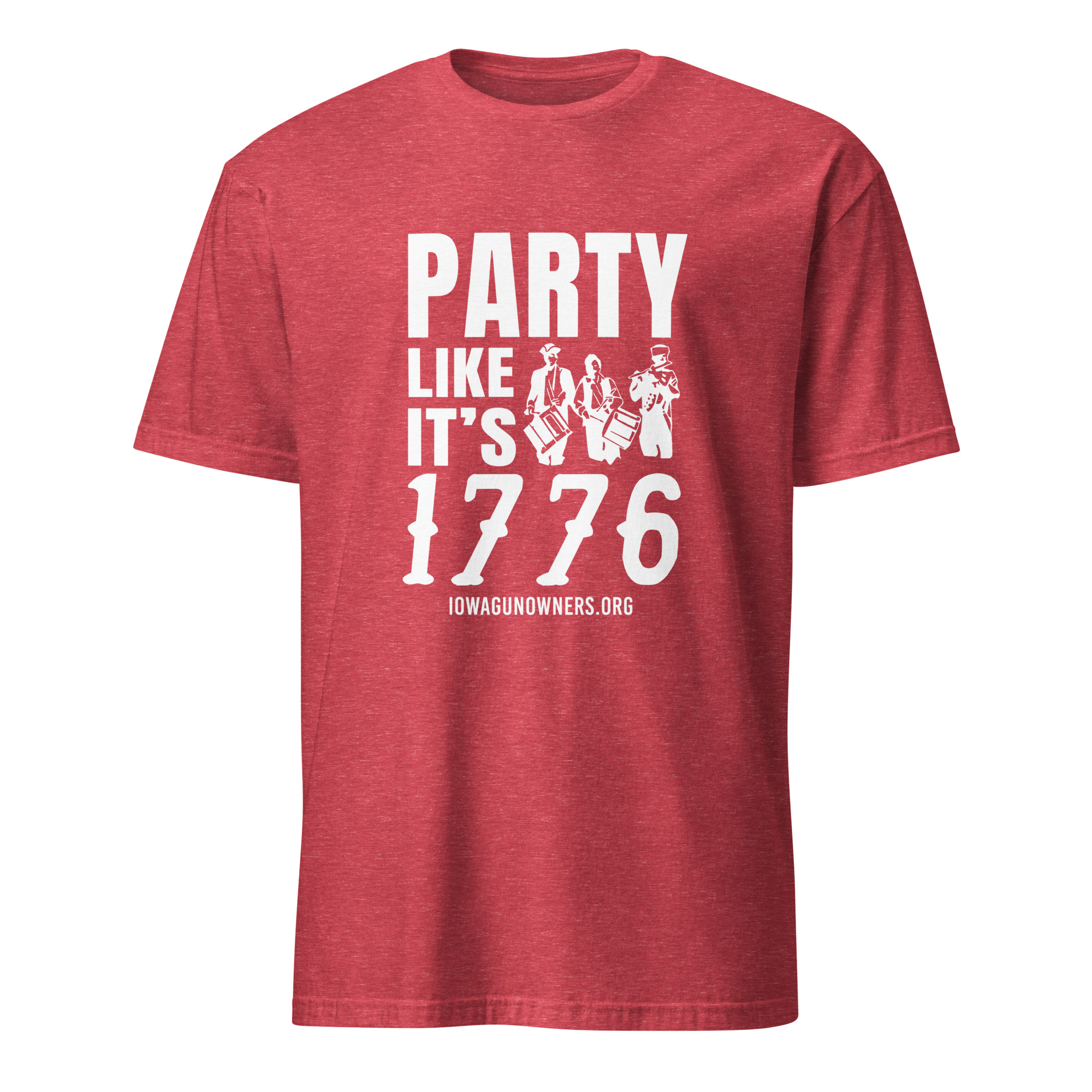 Supersoft – Short Sleeve – White Text – “Party Like It’s 1776” - Image 7