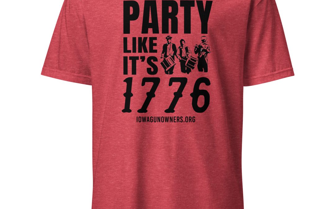 Supersoft – Short-Sleeve- Unisex – Dark Text – “Party Like It’s 1776”