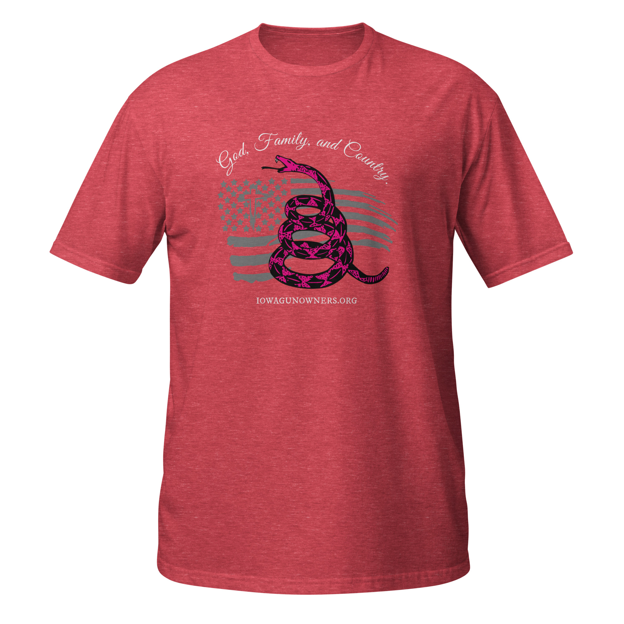 Supersoft – Short Sleeve – Women’s – White Text – God, Family and Country - Image 3