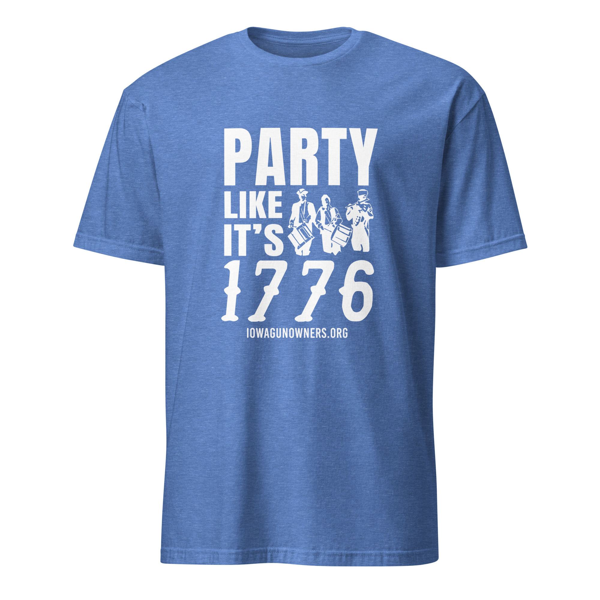 Supersoft – Short Sleeve – White Text – “Party Like It’s 1776” - Image 9