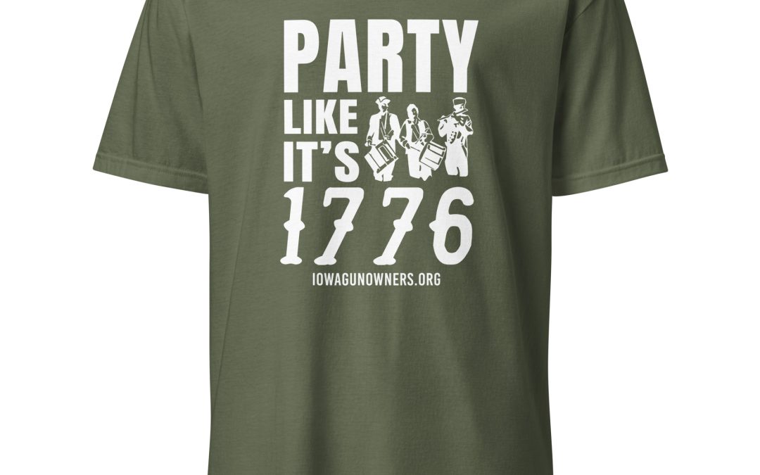 Supersoft – Short Sleeve – White Text – “Party Like It’s 1776”