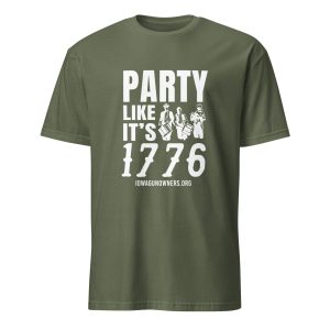 Supersoft – Short Sleeve – White Text – “Party Like It’s 1776”