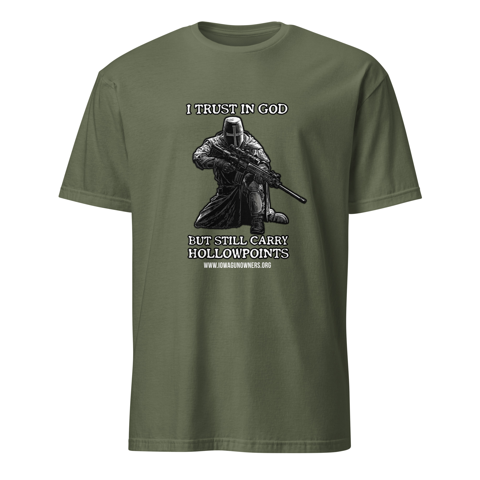 Supersoft – Short-Sleeve – Unisex – White Letters “I Trust In God” - Image 15