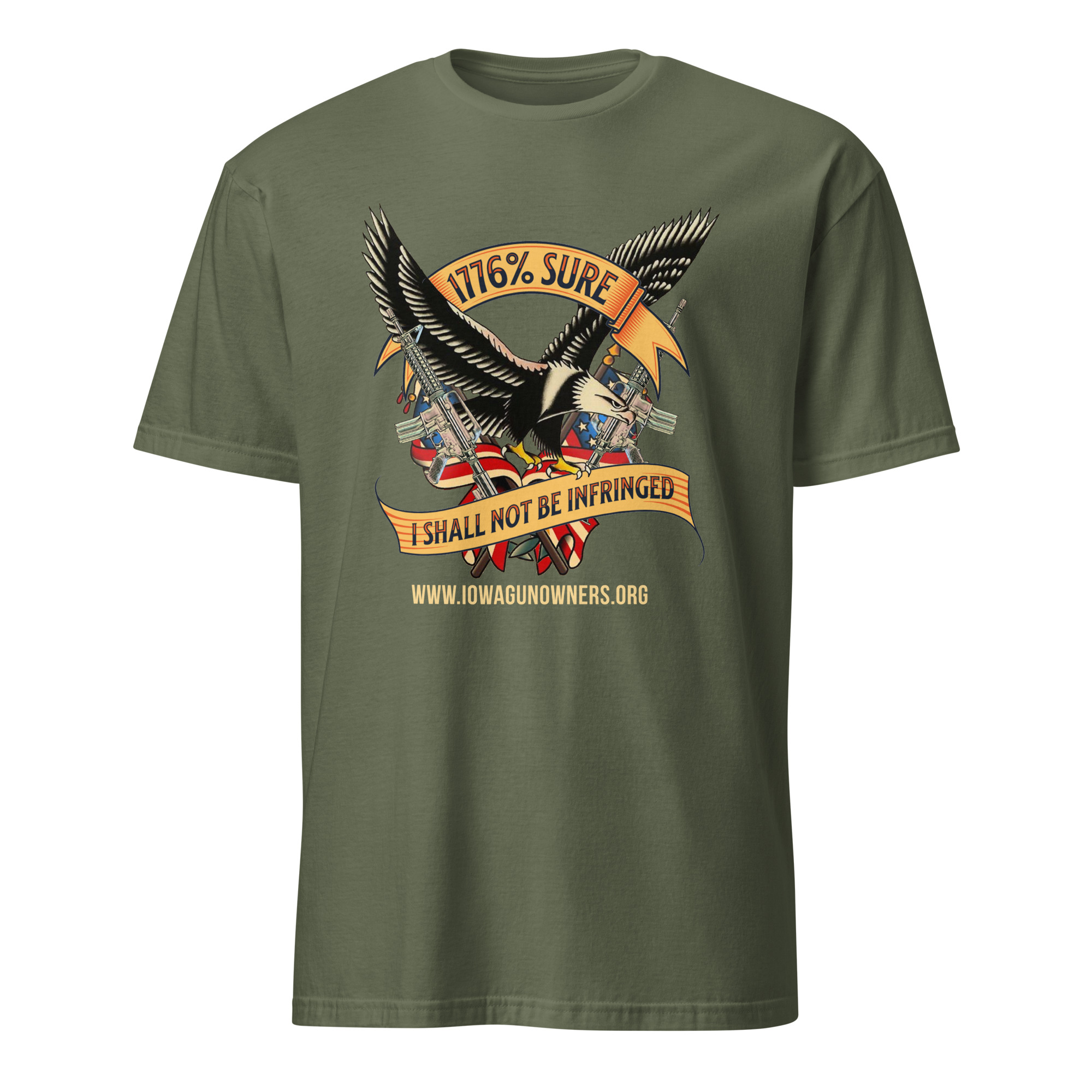 Supersoft – Short-Sleeve – Unisex – Gold Text -“I’m 1776% Sure” - Image 7