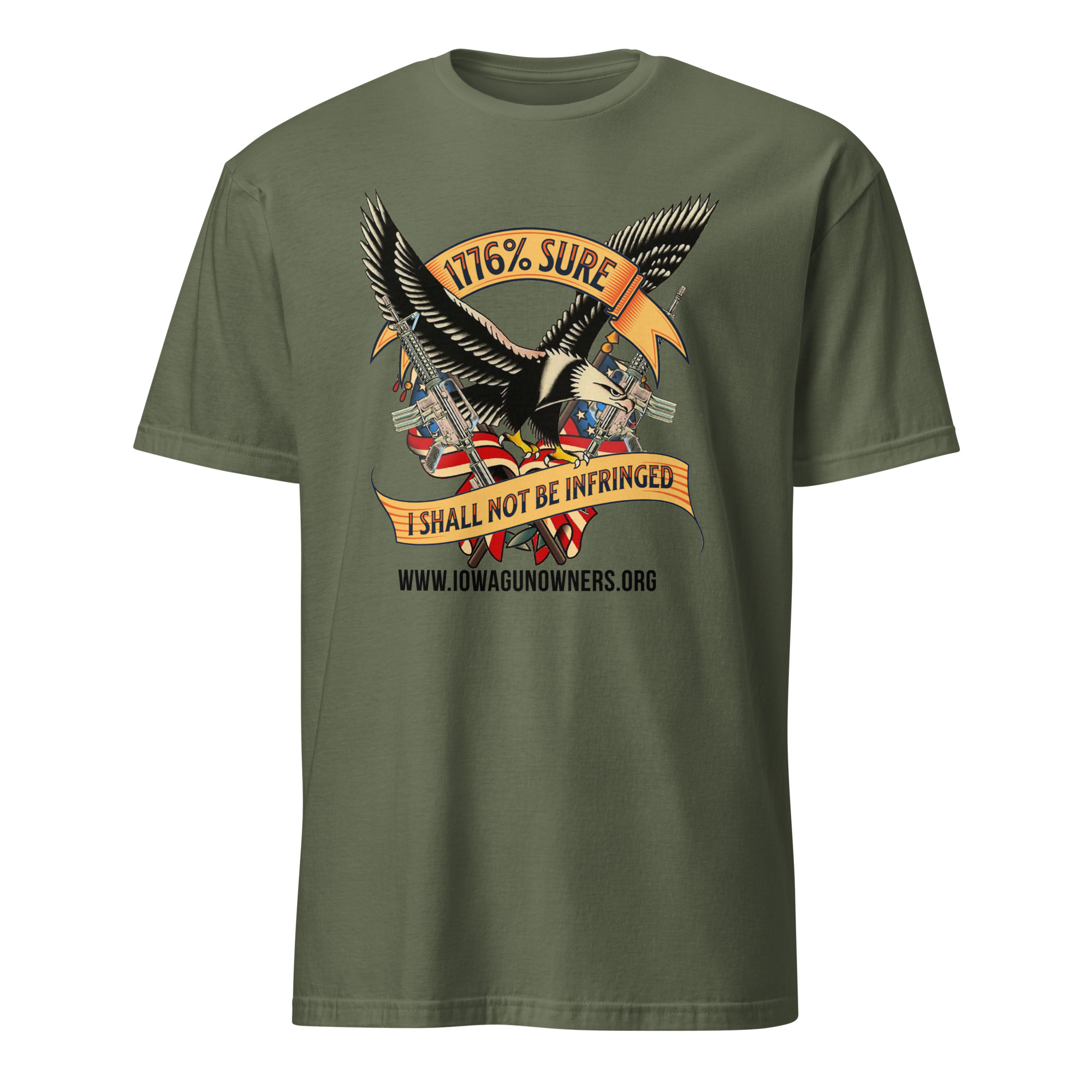 Supersoft – Short-Sleeve – Unisex – Black Text “I’m 1776% Sure” - Image 2