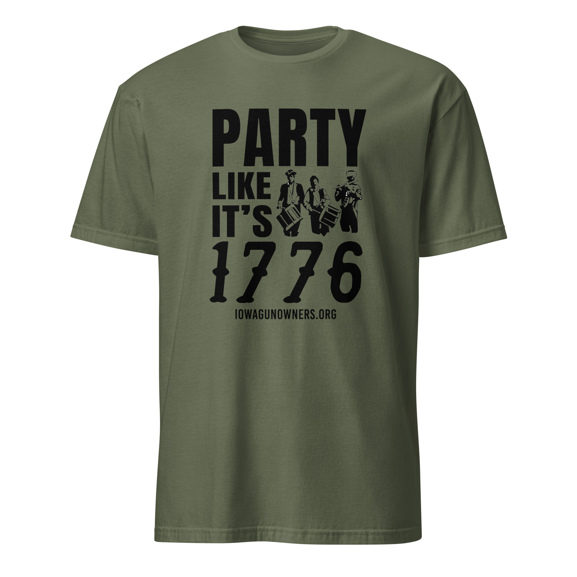 Supersoft – Short-Sleeve- Unisex – Dark Text – “Party Like It’s 1776” - Image 2
