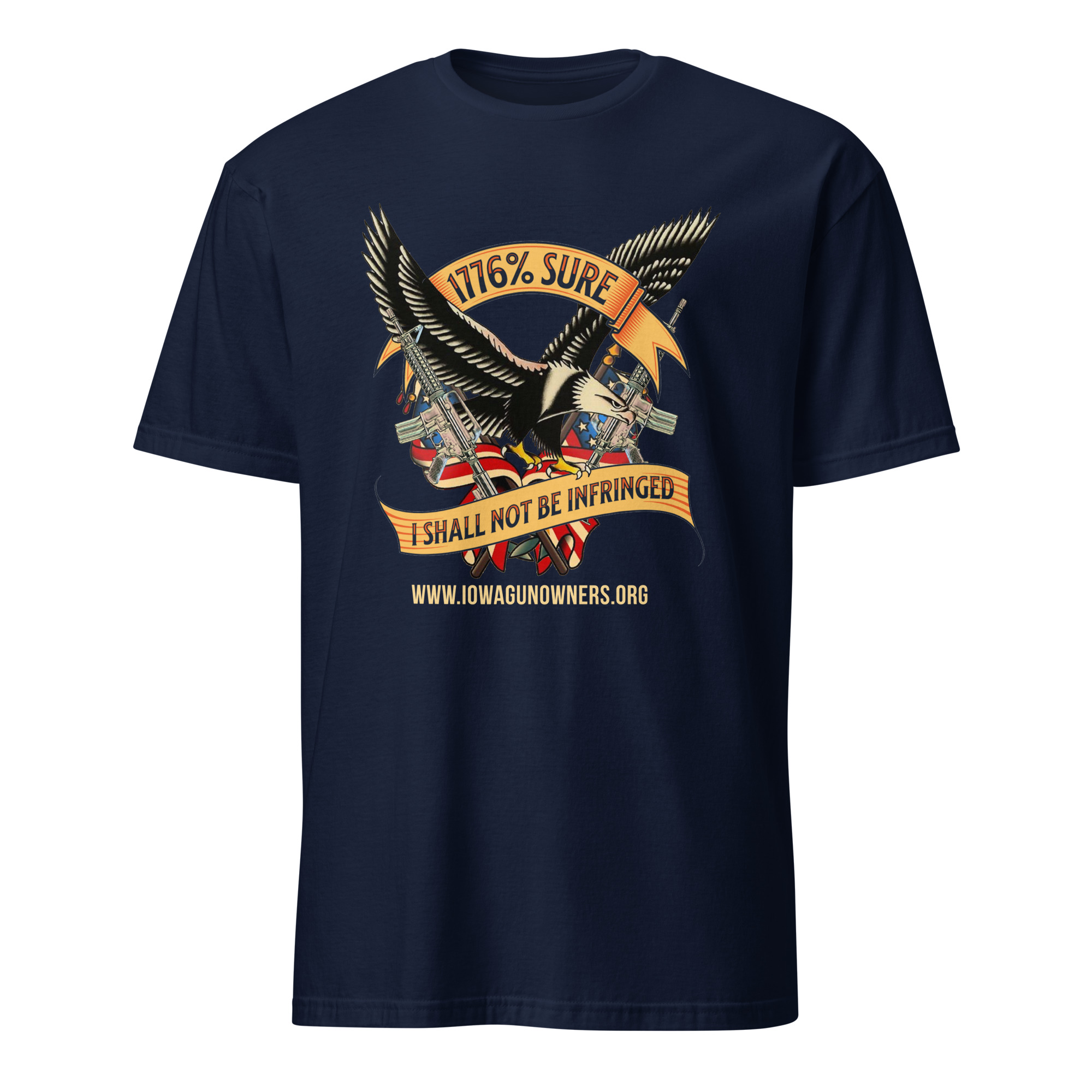 Supersoft – Short-Sleeve – Unisex – Gold Text -“I’m 1776% Sure” - Image 3