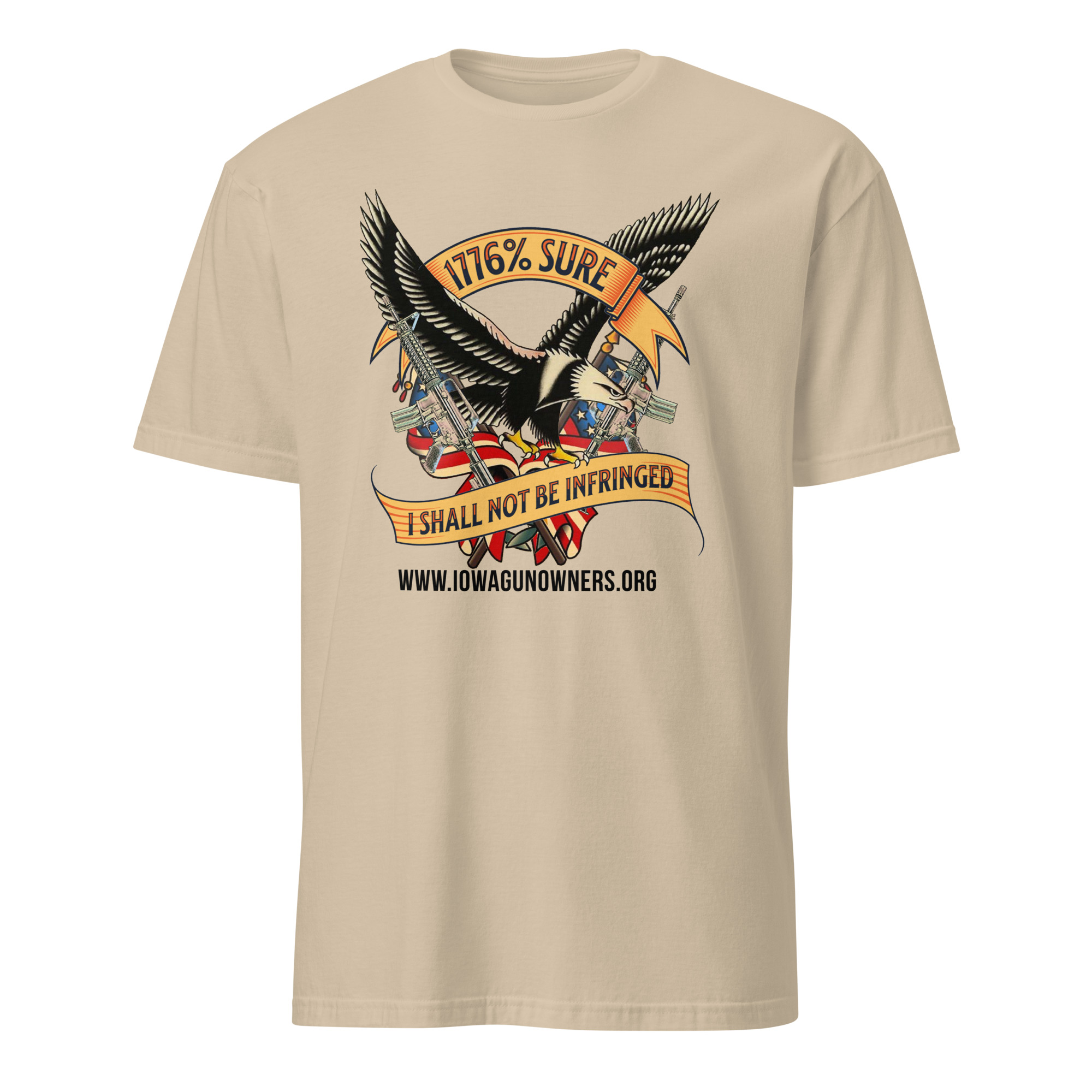 Supersoft – Short-Sleeve – Unisex – Black Text “I’m 1776% Sure” - Image 6