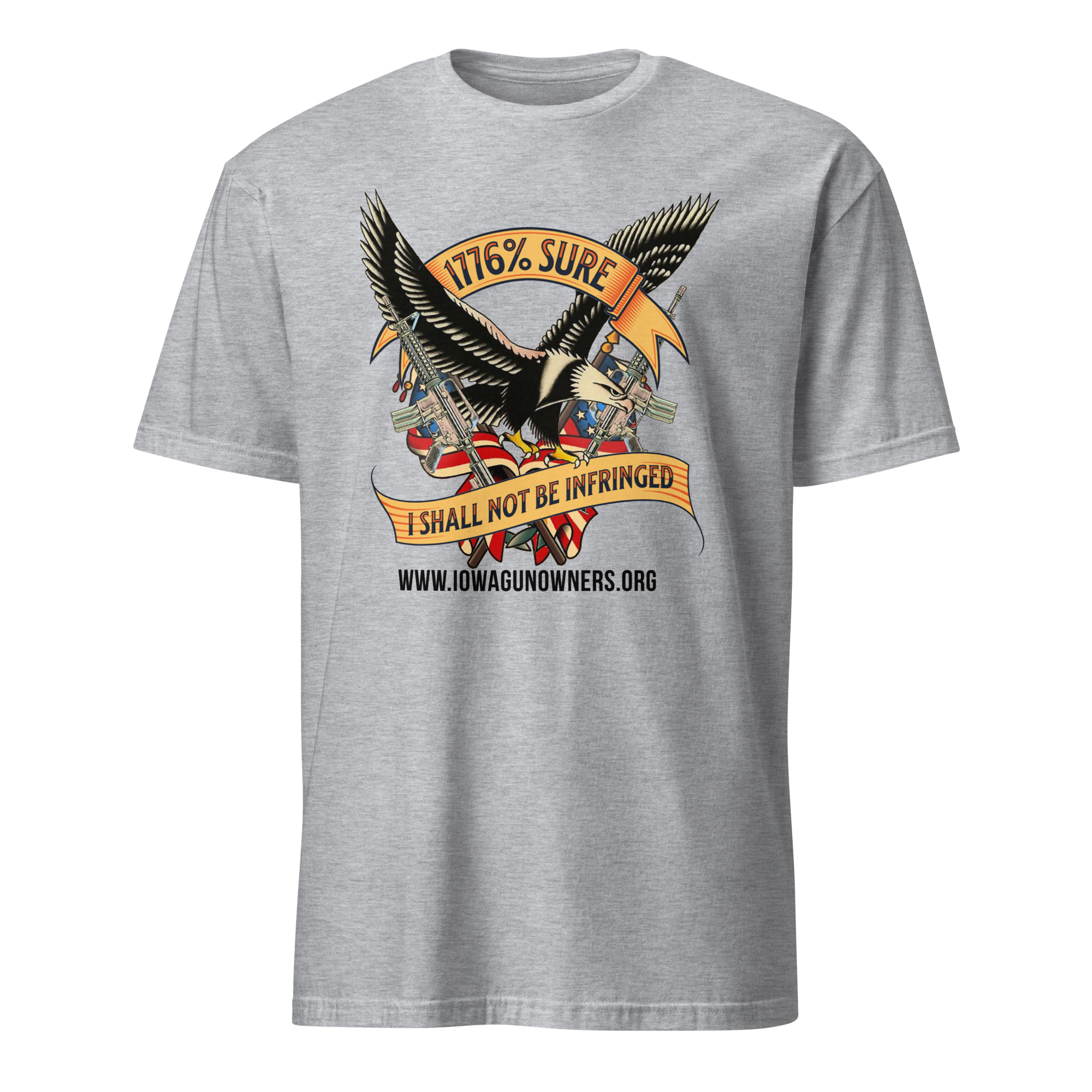 Supersoft – Short-Sleeve – Unisex – Black Text “I’m 1776% Sure”