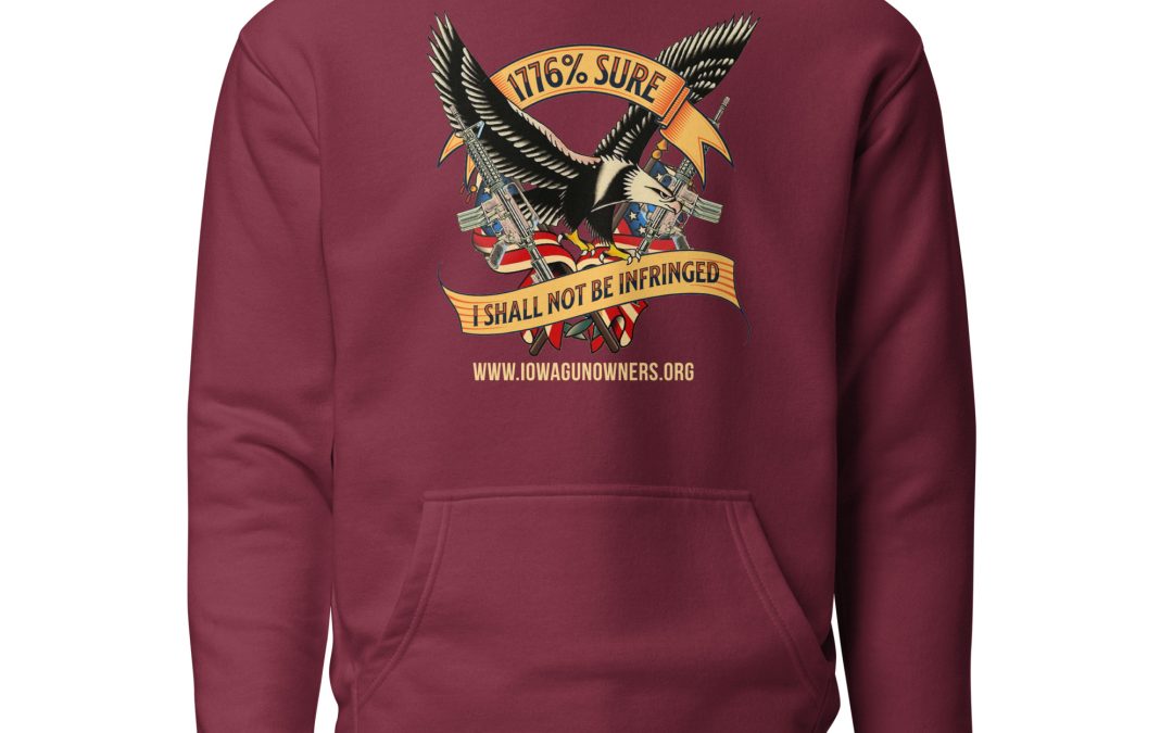 1776% Sure – Gold Text – Unisex Hoodie